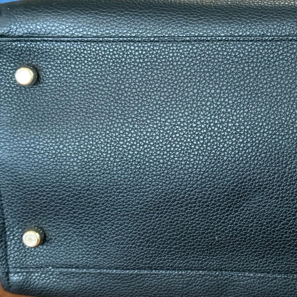 Coach Swagger Black Pebbled Leather Satchel Tote Bag - Picture 6 of 16